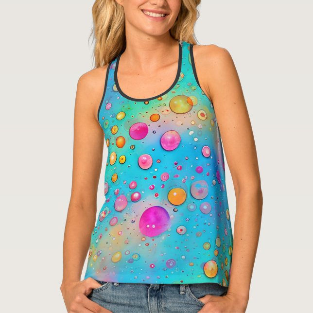 Art of Image Abstraction - seamless pattern 8 Tank Top (Front)
