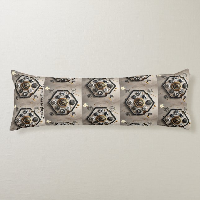 "Art of Innovation" Body Pillow (Front)