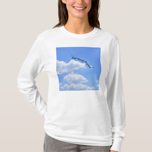 Art of Keep Moving firward women T_shirts