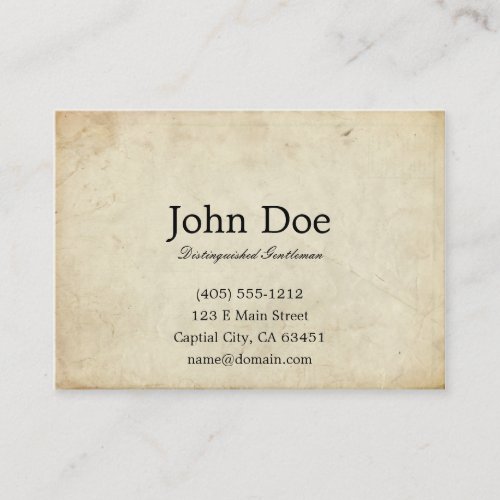 Art of Manliness Calling Card Business Card