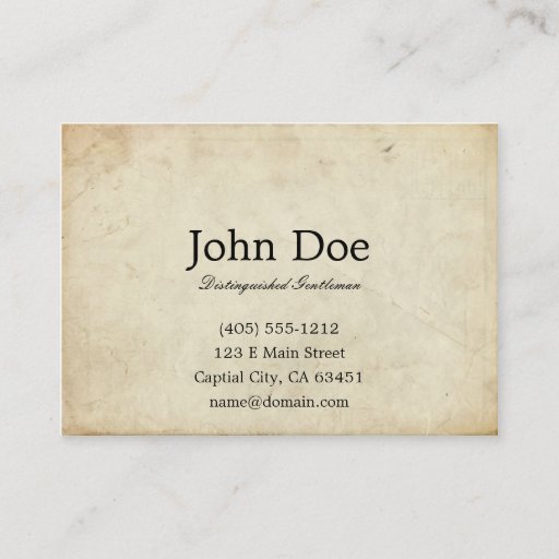 Customizable Art of Manliness Calling Card Business Card