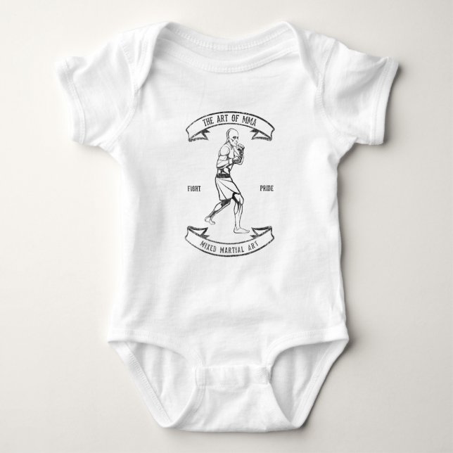Art Of MMA Mixed Martial Arts Baby Bodysuit (Front)