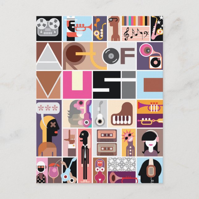Art of Music Postcard (Front)