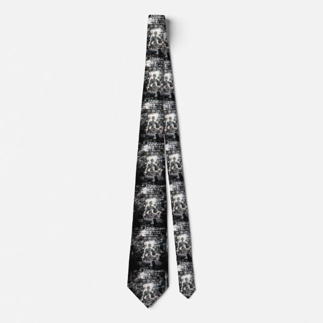 Art of mystic symbol neck tie (Front)