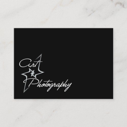 Art of photography business card