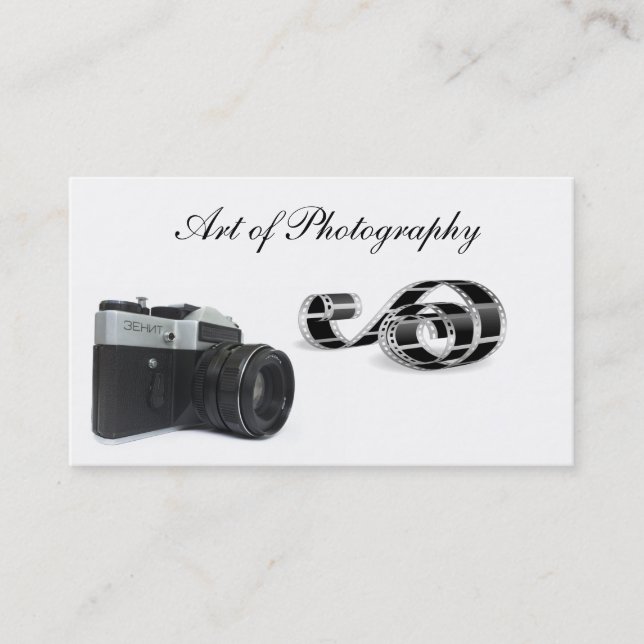 Art of photography business card (Front)