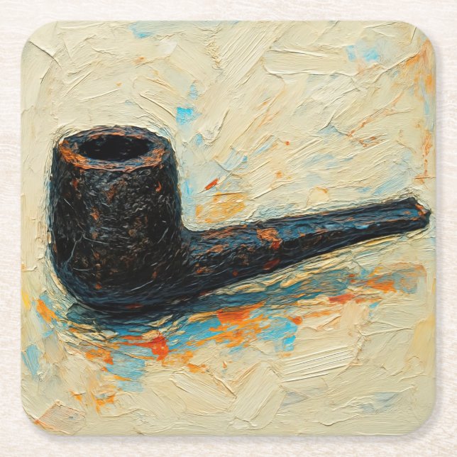 Art of Pipe (#10) Square Paper Coaster (Front)