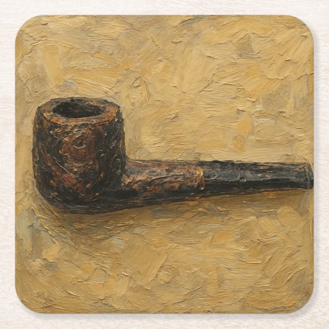 Art of Pipe (#14) Square Paper Coaster (Front)