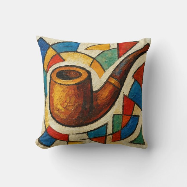 Art of Pipe (#3) Throw Pillow (Front)
