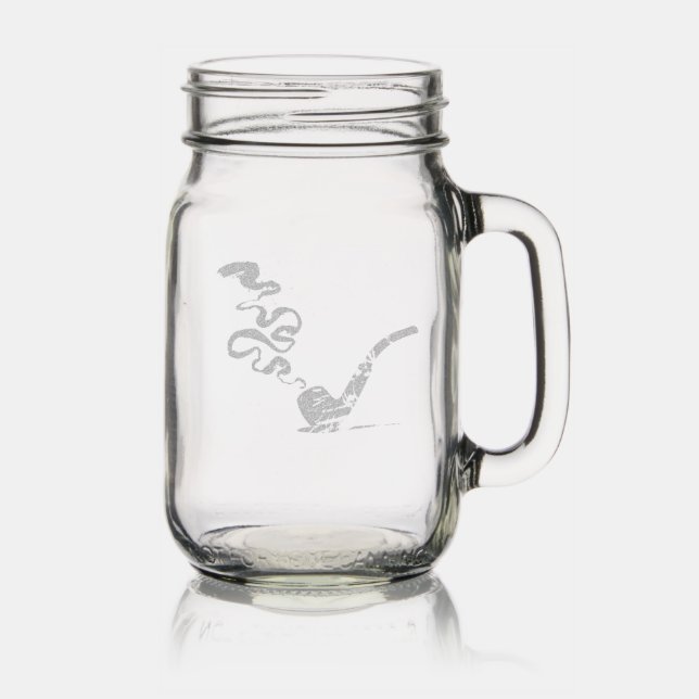Art of Pipe Smoking 2 Mason Jar W/ Handle (Glassware)