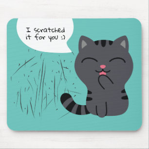 Art of Scratching Illustration Mouse Pad
