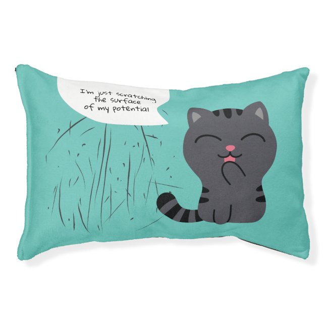 Art of Scratching Illustration Pet Bed (Front)