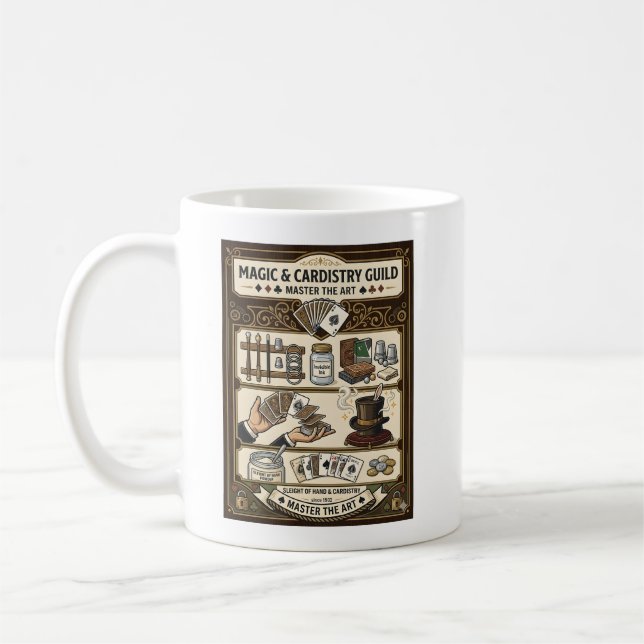 Art of Sleight of Hand - Cardistry & Magic Guild Coffee Mug (Left)