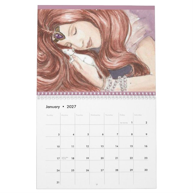 Art of the Illustrated Rat 2011 Calendar (Jan 2027)
