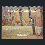 Art of Wild Deer Photographic Art Calendar<br><div class="desc">This pretty calendar features my original photographic art – my photographs of wild White-tailed deer in Texas, processed in an artsy and painterly style. These calendars are high quality and vibrant. You may choose other sizes and other options if desired. This unique calendar would make a great gift for a...</div>