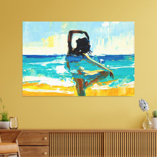 Art of Yoga (#2) oil painting Canvas Print