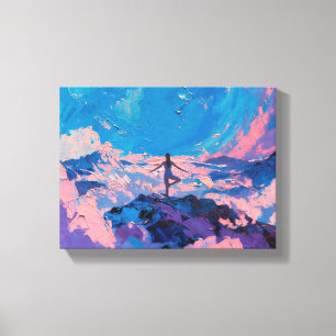 Art of Yoga: Balanced Beauty (Oil Painting No. 3) Canvas Print