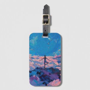 Art of Yoga: Balanced Beauty (Oil Painting No. 3) Luggage Tag