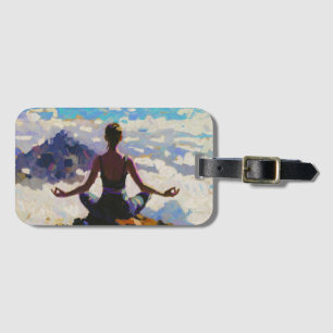 Art of Yoga: Balanced Beauty (Oil Painting No. 5) Luggage Tag