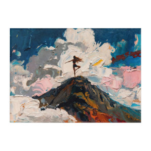 Art of Yoga: Balanced Beauty (Oil Painting No. 6)