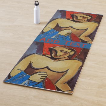 Art Of Yoga Peronalized Yoga Mat by figstreetstudio at Zazzle