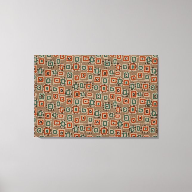 Art Old Cloth Patches Canvas Print (Front)