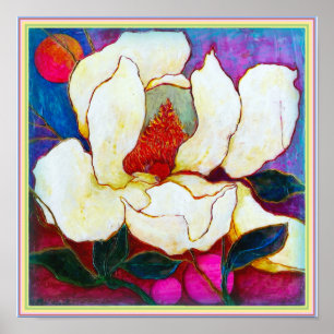 ART-ON-CANVAS: Magnolia Heat 12"x12" Poster