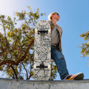 Art on Wheels - Esel by Paul Klee Skateboard