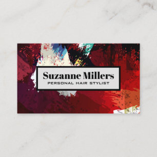 Art Paint Brushed Background Business Card