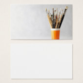 Art Paint Brushes In Cup (Front & Back)