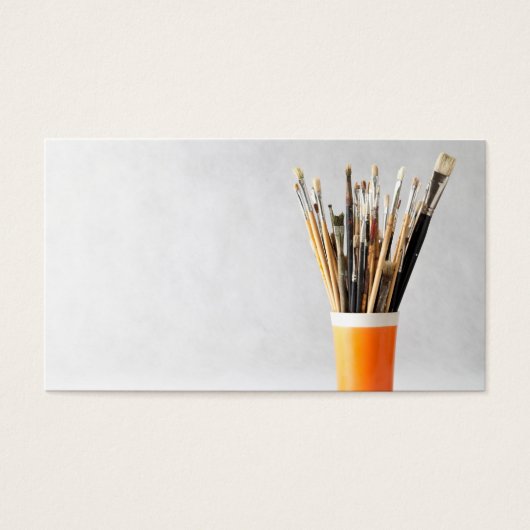 Art Paint Brushes In Cup (Front)