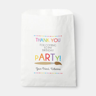 Art Painting Birthday Party Favor Bags