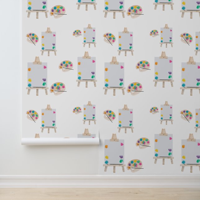Art Painting Craft Artist Paint Pattern Wallpaper (Application)