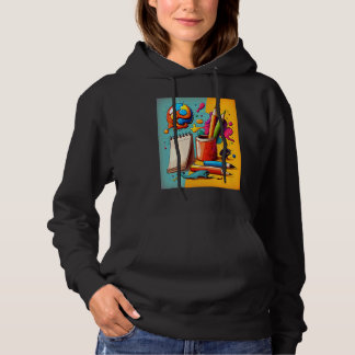 Art Painting Pop Painter Mom 3 Hoodie
