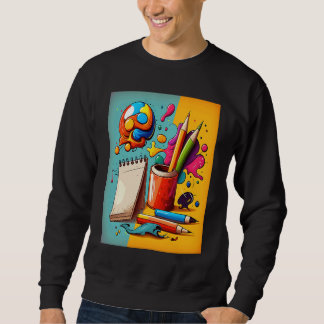 Art Painting Pop Painter Mom 3 Sweatshirt