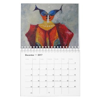 Art Paintings Abstract  Decorative Calendar