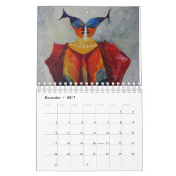 Art Paintings Abstract  Decorative Calendar