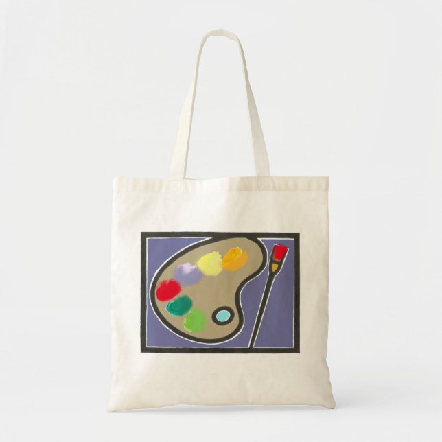 art palette of colors tote bag (Front)