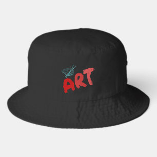 Art Pallete Black Bucket Hat