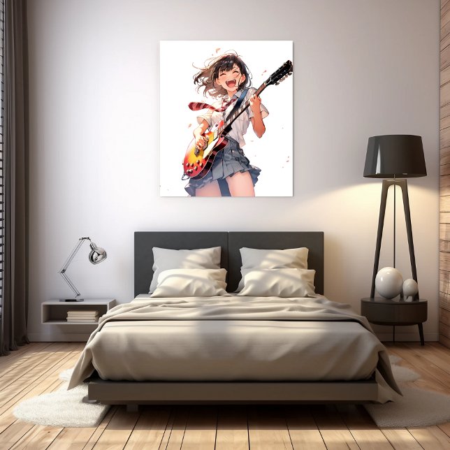Art Panel Art Panel|Guitar JK02 Sushi Daughter Gen Canvas Print (Creator Uploaded)