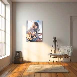 Art Panel Art Panel Guitar JK Sushi Daughter Gen Canvas Print