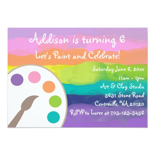 Art Party Invitation