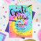 Art Party Invitation Tie Dye Paint Party Rainbow