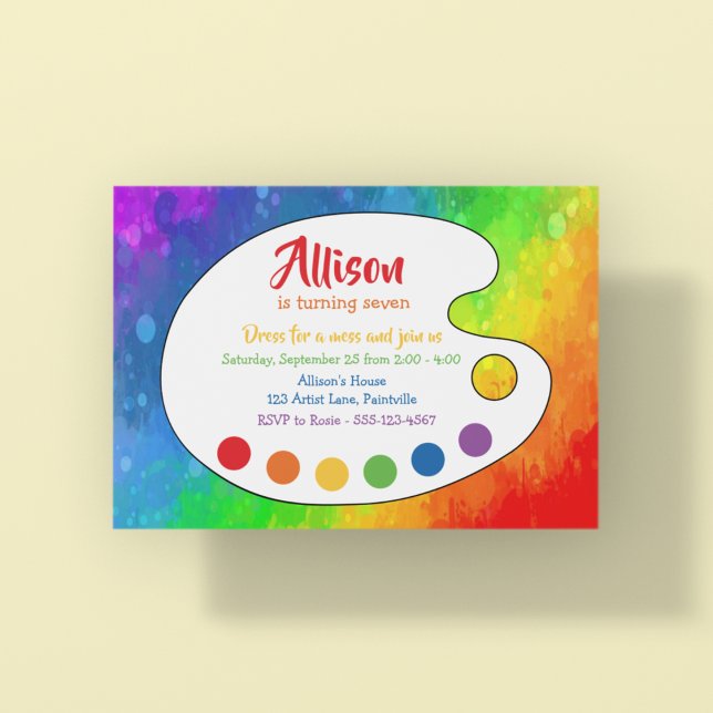 Art Party | Paint Party Invitation (Creator Uploaded)