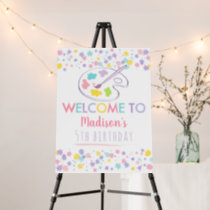 Art Party Paint Party Pastel Birthday Welcome Foam Board