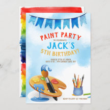 Art Party Painting Birthday
