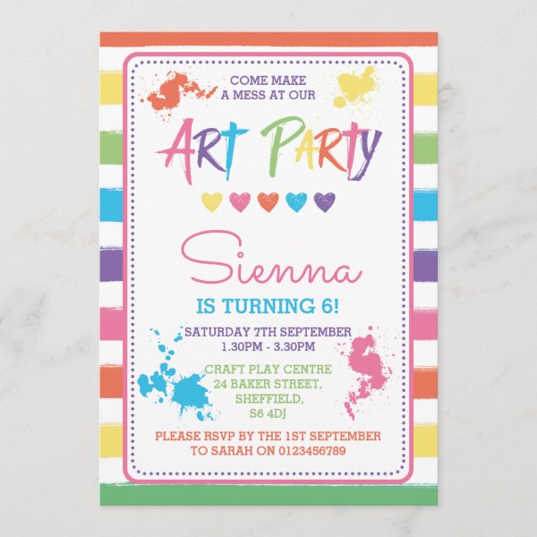 Craft Invitations | Zazzle