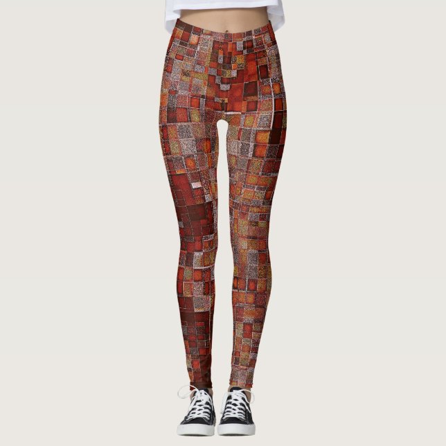 Art Pattern Design Leggings (Front)