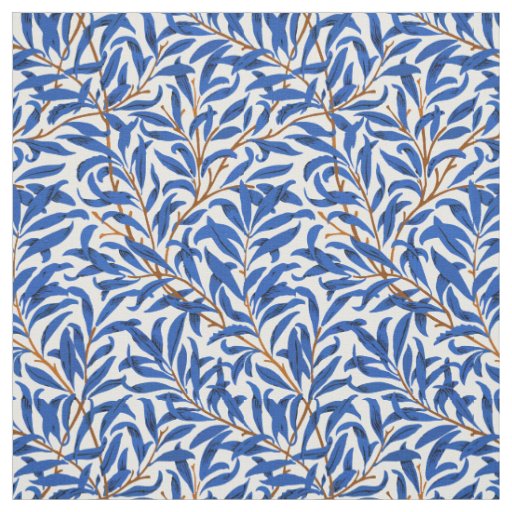 Art pattern William Morris blue willow branches Fabric
