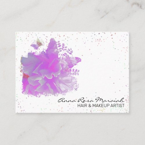  Art Pink Peony Painting Art Butterfly AR3 Business Card
